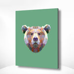 Malen nach Zahlen Bär Polygon