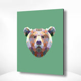 Malen nach Zahlen Bär Polygon