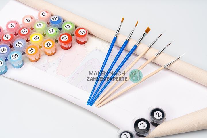 Malen nach Zahlen Blaue Weltkarte