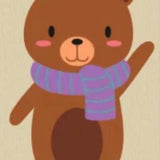 Malen nach Zahlen Brauner Bär