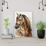 Malen nach Zahlen Braunes Pferd