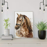 Malen nach Zahlen Braunes Pferd