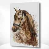 Malen nach Zahlen Braunes Pferd