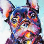 Malen nach Zahlen Bunte Bulldogge-Malen Nach Zahlen Experte