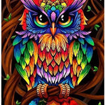 Malen nach Zahlen Bunte Eule