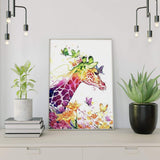 Malen nach Zahlen Bunte Giraffe