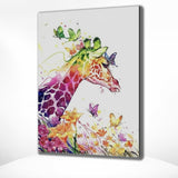 Malen nach Zahlen Bunte Giraffe