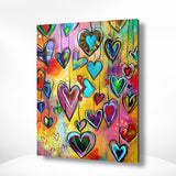 Malen nach Zahlen Bunte Herzen