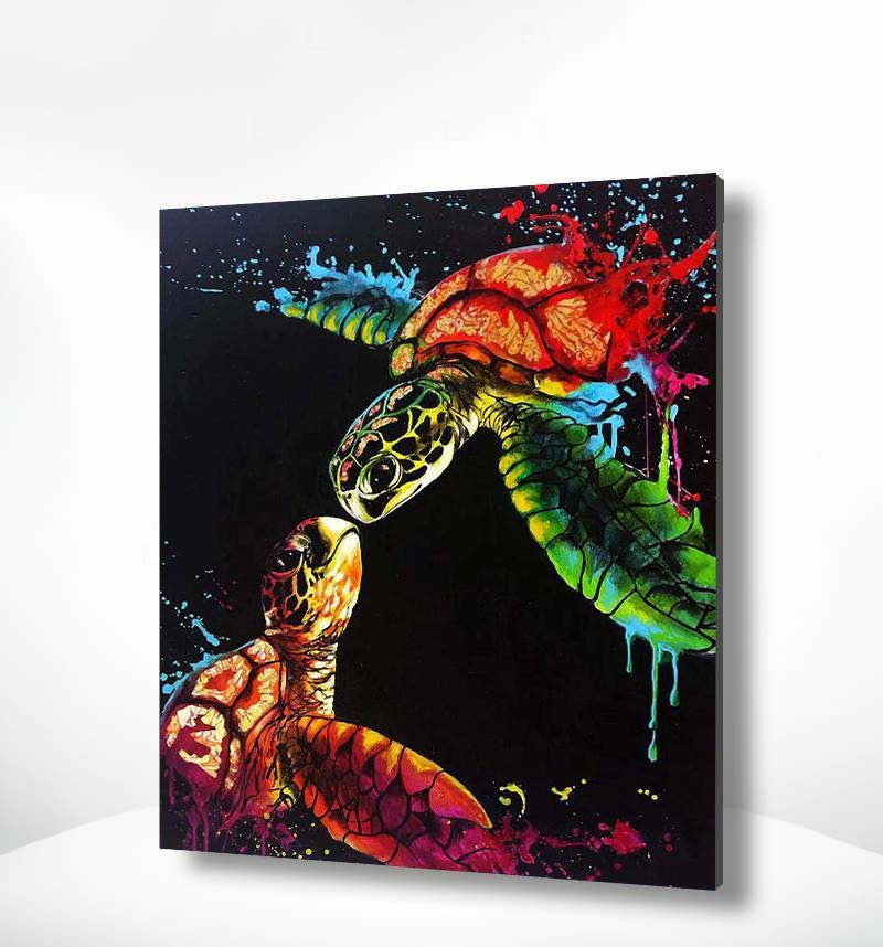 Malen nach Zahlen Bunte Schildkröten