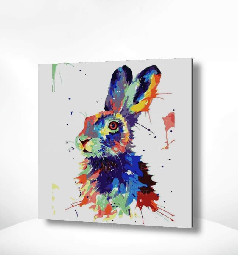 Malen nach Zahlen Buntes Kaninchen