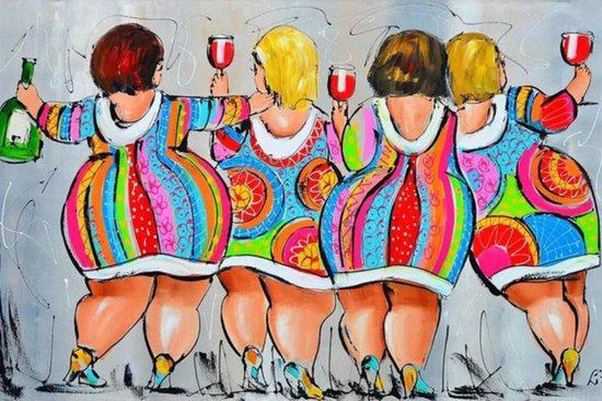 Malen nach Zahlen Dicke Damen