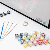 Malen nach Zahlen Dicke Damen mit Fahrrad