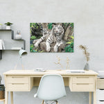 Malen nach Zahlen Drei Tiger im Wald