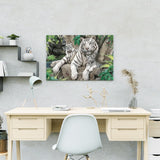 Malen nach Zahlen Drei Tiger im Wald