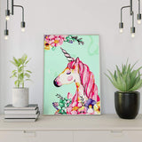 Malen nach Zahlen Einhorn