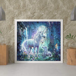 Malen nach Zahlen Einhörner im Wald