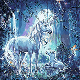 Malen nach Zahlen Einhörner im Wald