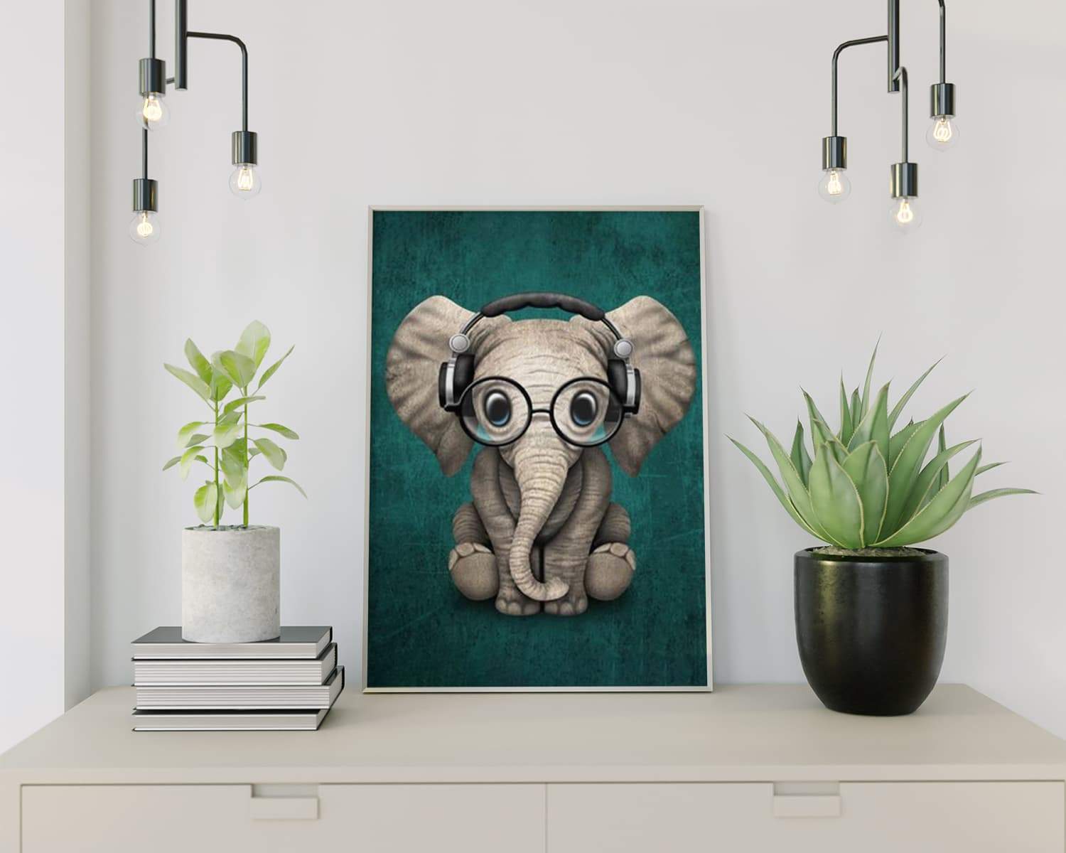 Malen nach Zahlen Elefant