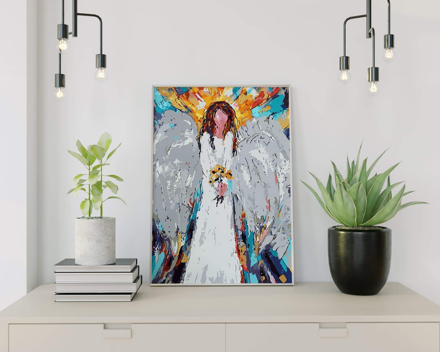 Malen nach Zahlen Engel