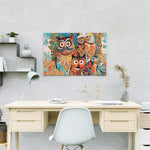 Malen nach Zahlen Eulen