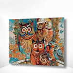 Malen nach Zahlen Eulen