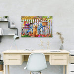 Malen nach Zahlen Fahrrad und Hunde