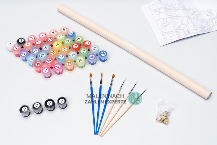 Malen nach Zahlen Ferienhäuser in Griechenland