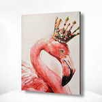 Malen nach Zahlen Flamingo mit Krone