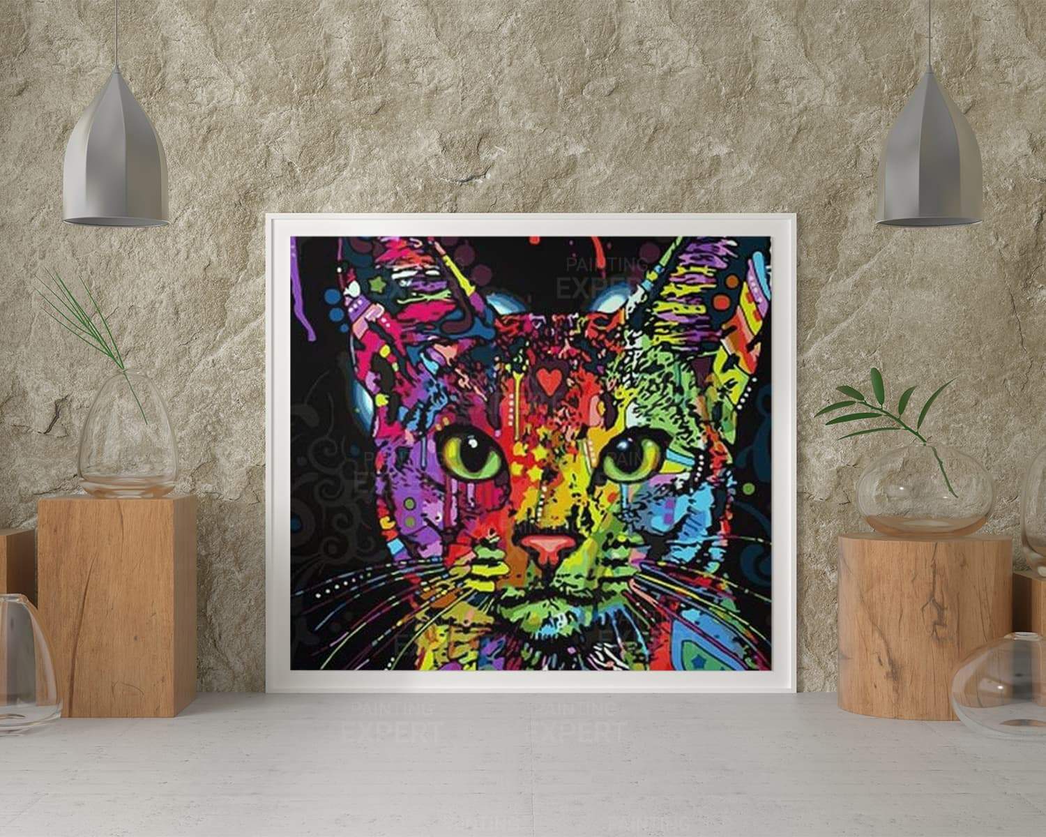 Malen nach Zahlen Fröhliche Katze