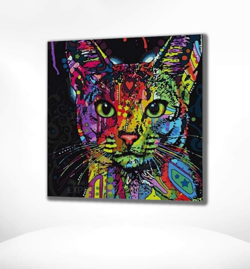 Malen nach Zahlen Fröhliche Katze