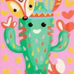 Malen nach Zahlen Fröhlicher Kaktus