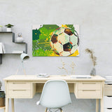 Malen nach Zahlen Fußball Grün Gelb