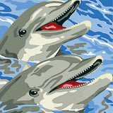 Malen nach Zahlen Glückliche Delphine