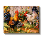 Malen nach Zahlen Hühner