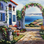 Malen nach Zahlen Kleines Haus mit Meerblick