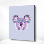 Malen nach Zahlen Koala Polygon