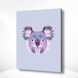 Malen nach Zahlen Koala Polygon