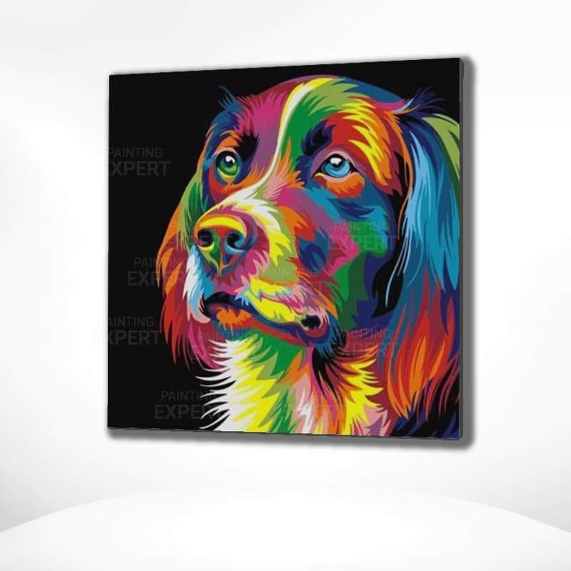 Bunter Hund (einfach) Malen Nach Zahlen Bunte Tiere Malen Billiger Online-Shop