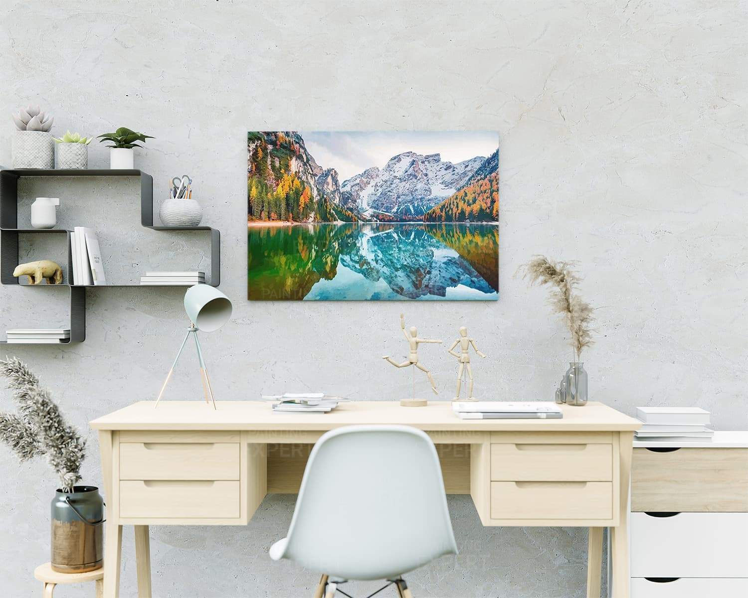 Malen nach Zahlen Landschaft mit Bach