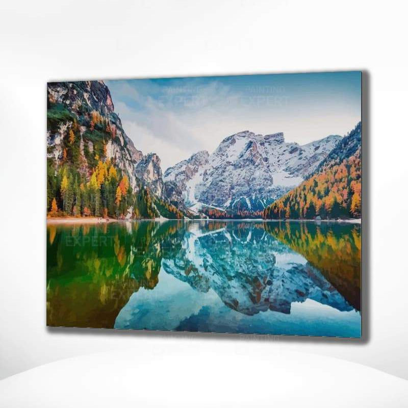 Malen nach Zahlen Landschaft mit Bach