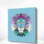 Malen nach Zahlen Löwe Polygon