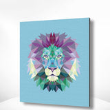 Malen nach Zahlen Löwe Polygon