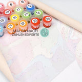 Malen nach Zahlen Mandala mit Farben