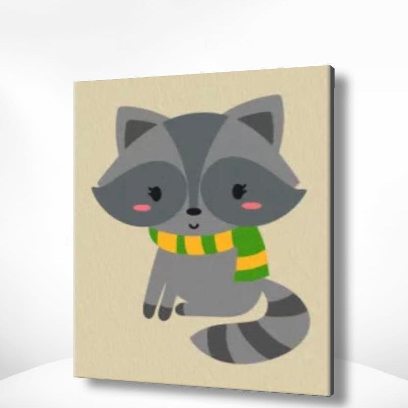 Malen nach Zahlen Niedliches Kätzchen