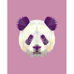 Malen nach Zahlen Panda Polygon