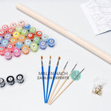 Malen nach Zahlen Pfaue im Wald