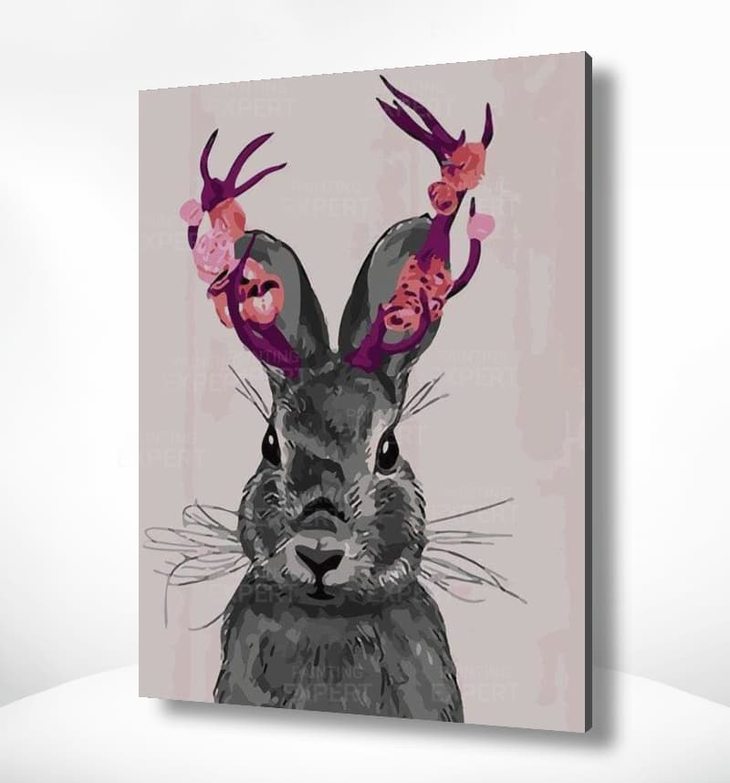 Malen nach Zahlen Rosa Kaninchen