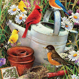 Malen nach Zahlen Rot, blau und gelb Vögel