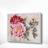 Malen nach Zahlen Rot und Rosa Blumen