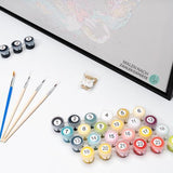 Malen nach Zahlen Santorin